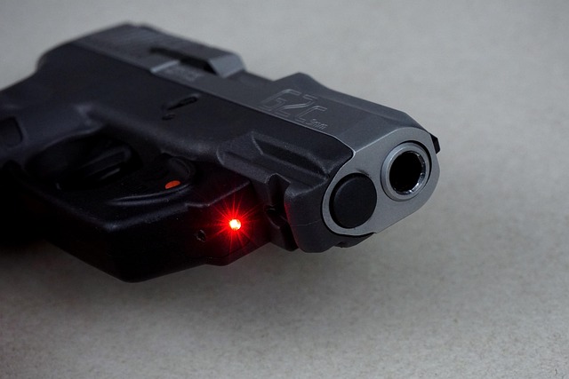 The gun with light. 